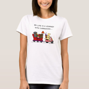 T-shirt Labradors en mouvement