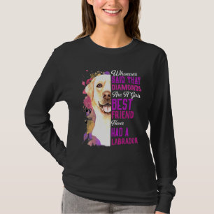 T-shirt Labradors Sont Une Fille Meilleur Ami Chien Mama M