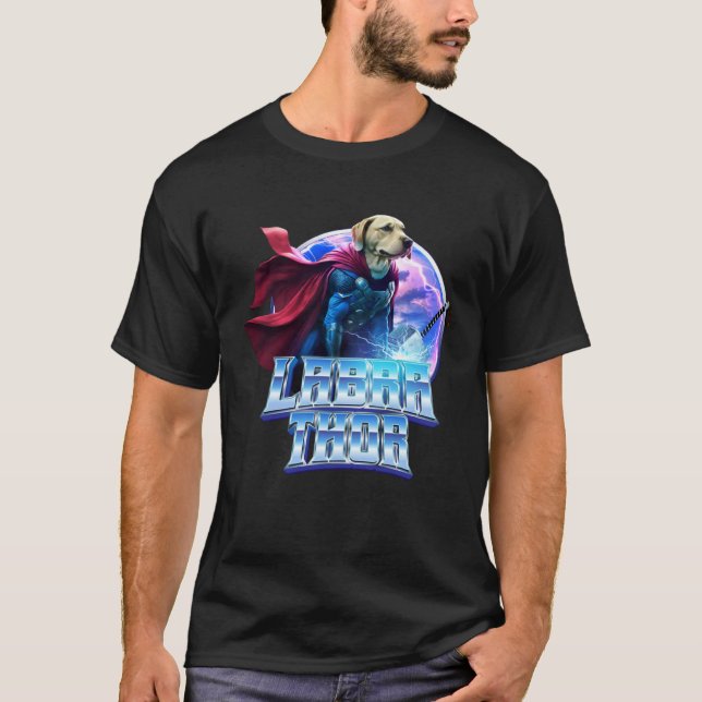 T-shirt Labrathor   & Cute Yellow Labrador Retriever  2 (Devant)