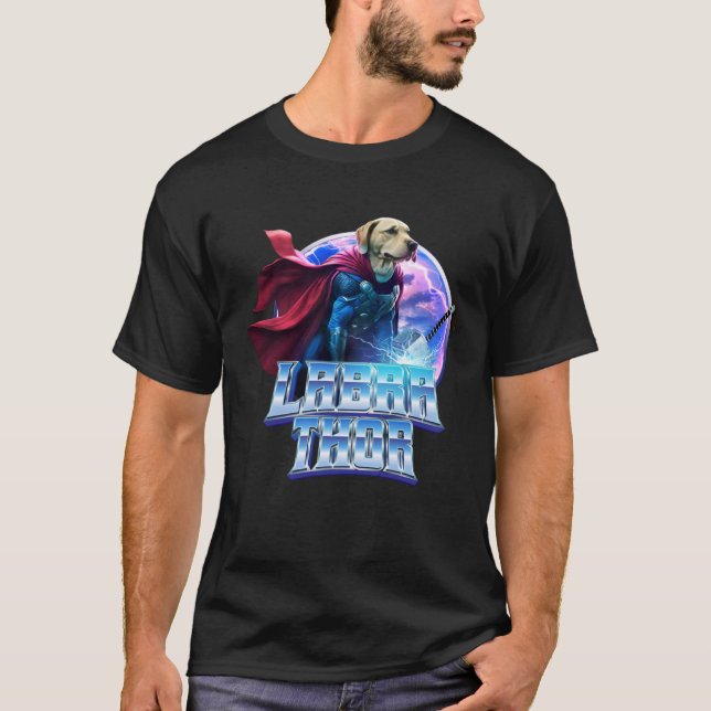 T-shirt Labrathor & Cute Yellow Labrador Retriever 2 (Devant)