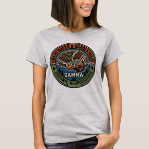 T-shirt Labyrinthe de jardin de vagues cérébrales vintage