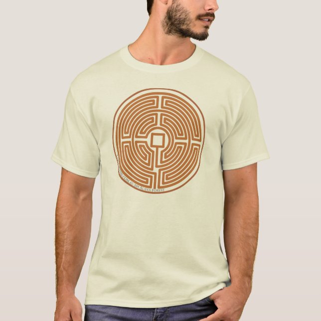 T-shirt labyrinthe d'écho auguste (Devant)