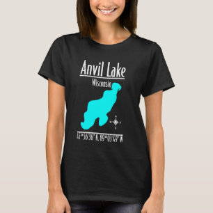 T-shirt Lac Anvil moderne - Wisconsin