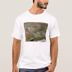 T-shirt Lac Balkhash dans l'est du Kazakhstan
