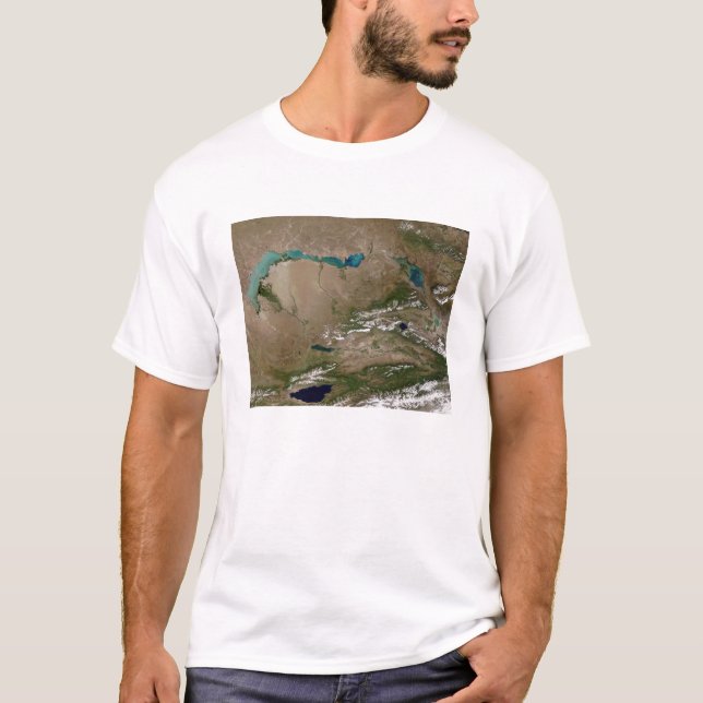 T-shirt Lac Balkhash dans l'est du Kazakhstan (Devant)