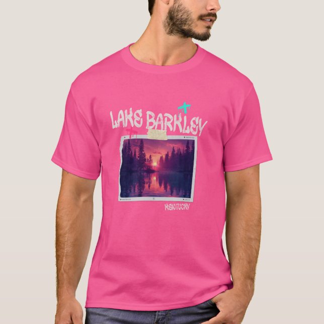 T-shirt Lac Barkley Kentucky Extérieur Vintage (Devant)