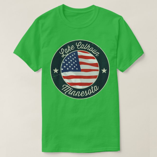 T-shirt Lac Calhoun - Minnesota patriotique Souvenir T-Shi (Design devant)