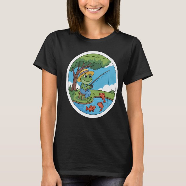 T-shirt Lac Cayuga NY Coucher de soleil Rétro (Devant)