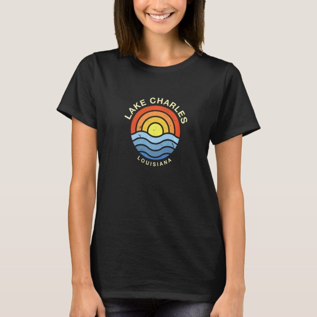 T-shirt Lac Charles Louisiana La Summer Lake Charlesian T (Devant)