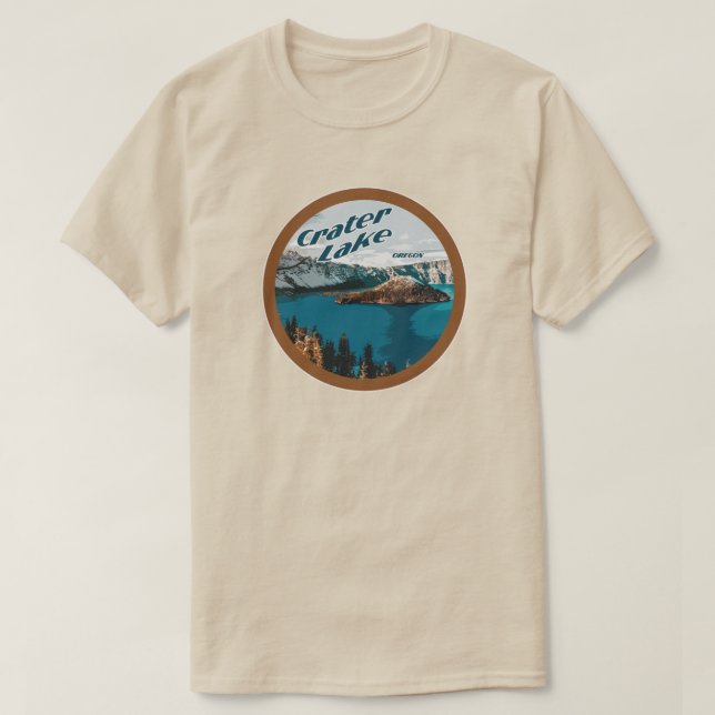 T-shirt Lac Crater - Oregon (Design devant)