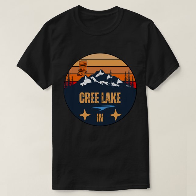 T-shirt Lac Cree, Indiana (Design devant)