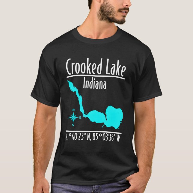 T-shirt Lac Crooked Indiana (Devant)