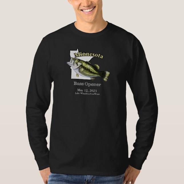 T-shirt Lac / Date Minnesota Bass Opener Dark (Devant)
