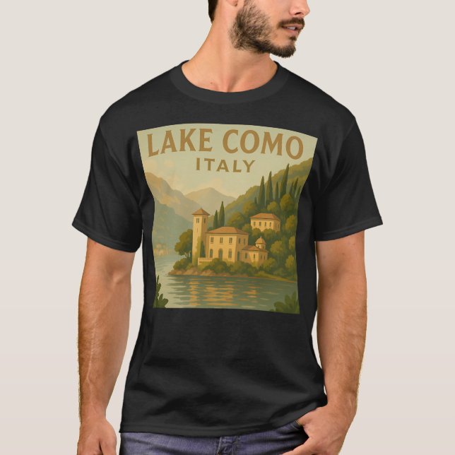 T-shirt Lac de Côme Italie (Devant)