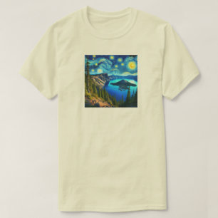 T-shirt Lac de cratère Parc national Starry Night