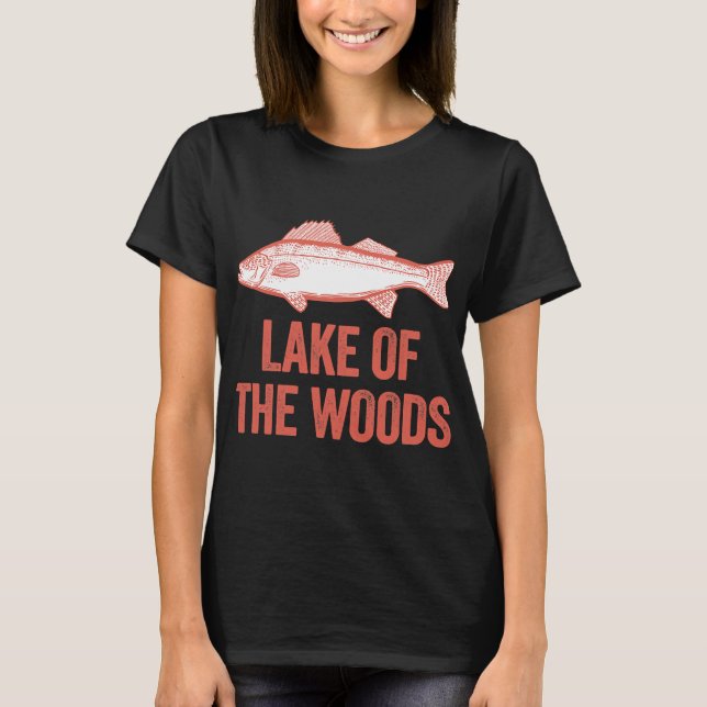 T-shirt Lac De La Bois Minnesota Walleye (Devant)