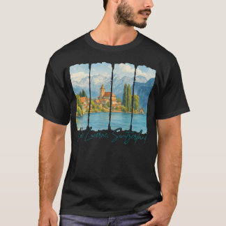T-shirt Lac de Lucerne Suisse Voyageur Amateur de Nature