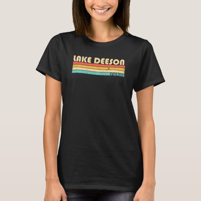 T-shirt Lac Deeson Floride Funny Pêche Camping été (Devant)