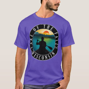 T-shirt Lac des Chutes Wisconsin Canoë