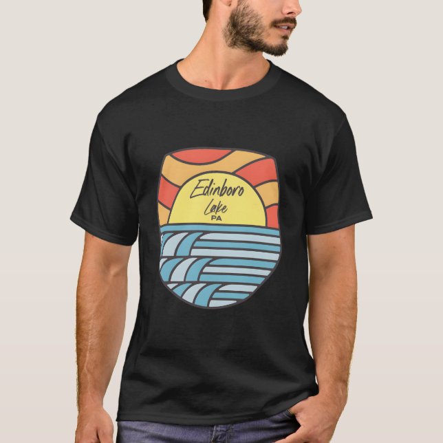 T-shirt Lac Edinboro Pennsylvanie Pa (Devant)
