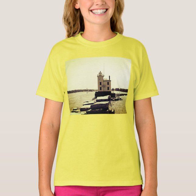 T-shirt Lac Erie Lighthouse (Devant)