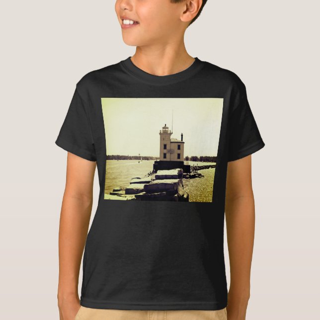 T-shirt Lac Erie Lighthouse (Devant)