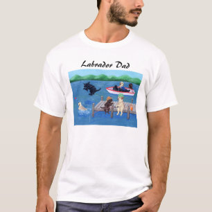 T-shirt Lac Fun Labradors Peinture