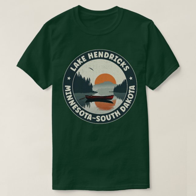 T-shirt Lac Hendricks Minnesota Dakota du Sud (Design devant)