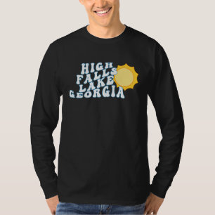 T-shirt Lac High Falls Géorgie GA Vacances familiales rétr