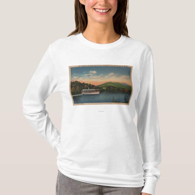 T-shirt Lac Junaluska, OR - vue de bateau cherokee (Devant)