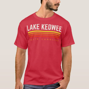 T-shirt Lac Keowee Caroline du Sud Retro Vintage Stripes