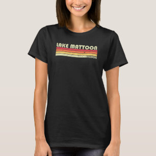 T-shirt Lac Mattoon Illinois Pêche drôle Camping Été
