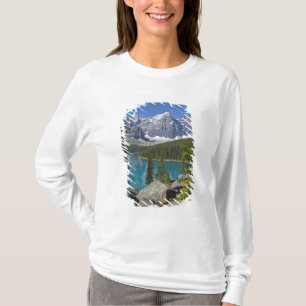 T-shirt Lac Moraine, Rocheuses canadiennes, Alberta, Canad