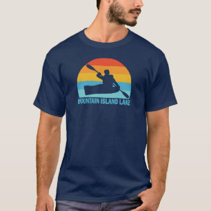 T-shirt Lac Mountain Island Caroline du Nord Kayak