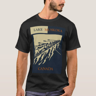 T-shirt Lac Muskoka en Ontario Canada Style rétro Vintage