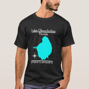 T-shirt Lac Okeechobee Floride Long Manche T Chemise