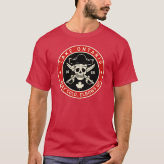 T-shirt Lac Ontario Restez Froid Coudes Levés Pirate Anti