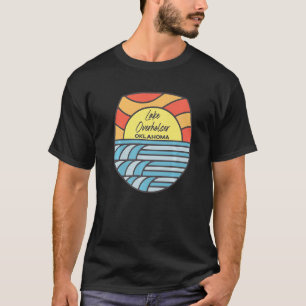 T-shirt Lac Overholser Oklahoma Ok Sunset Vacances Souven