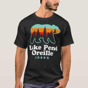 T-shirt Lac Pend Oreille Idaho Camping de pêche