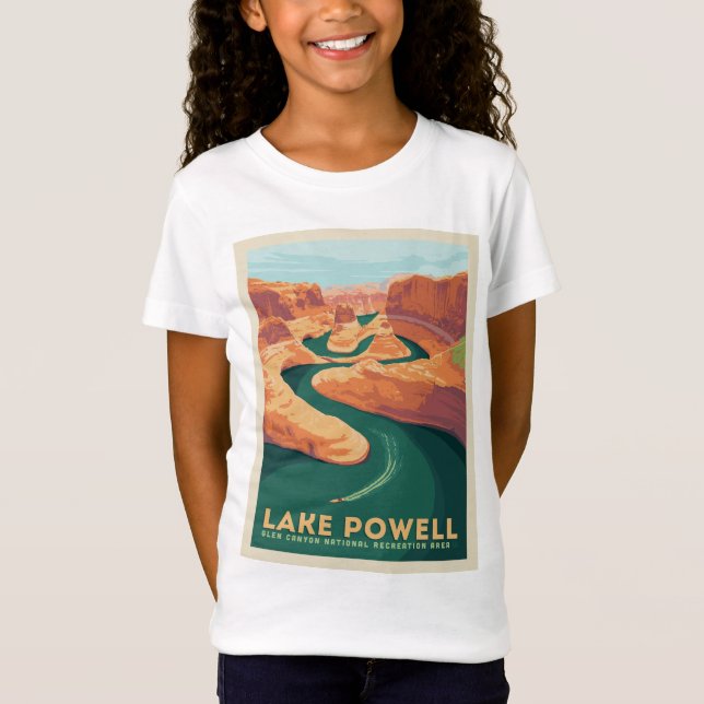 T-Shirt Lac Powell | Arizona et Utah (Devant)