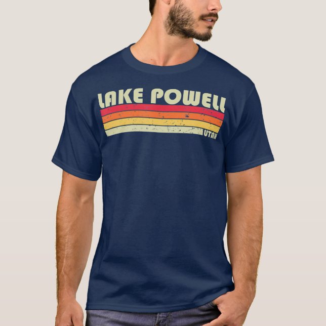 T-shirt LAC POWELL UTAH Funny Pêche Camping Été (Devant)