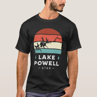 T-shirt Lac Powell Utah Parc National Camping Rétro
