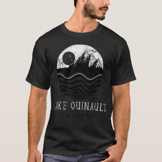 T-shirt Lac Quinault Montagnes Randonnée Vintage Washingto