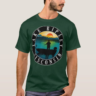 T-shirt Lac Ripley Wisconsin Pêche