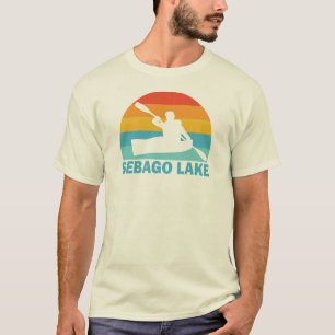 T-shirt Lac Sebago, kayak dans le Maine