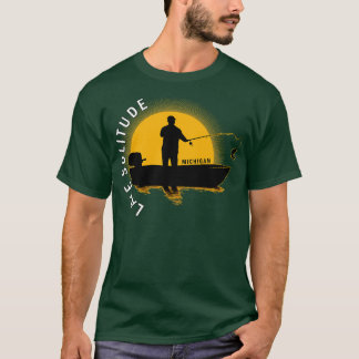 T-shirt Lac Solitude Pêche Michigan Sunrise
