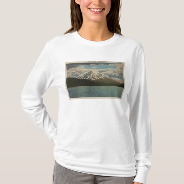 T-shirt Lac spirit, WA - vue de Mt. St Helens (Devant)