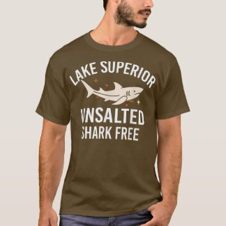 T-shirt Lac Supérieur Citation Funny non salée Requin Pois