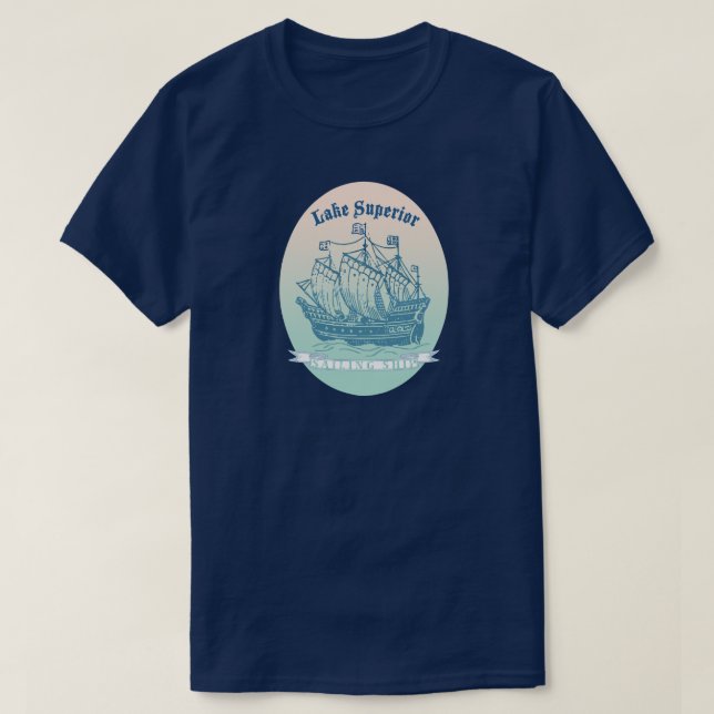 T-shirt Lac Supérieur grands navires pour les boutiques de (Design devant)