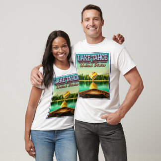 T-SHIRT LAC TAHOE - CALIFORNIE - NEVADA - BALLON À AIR CHA